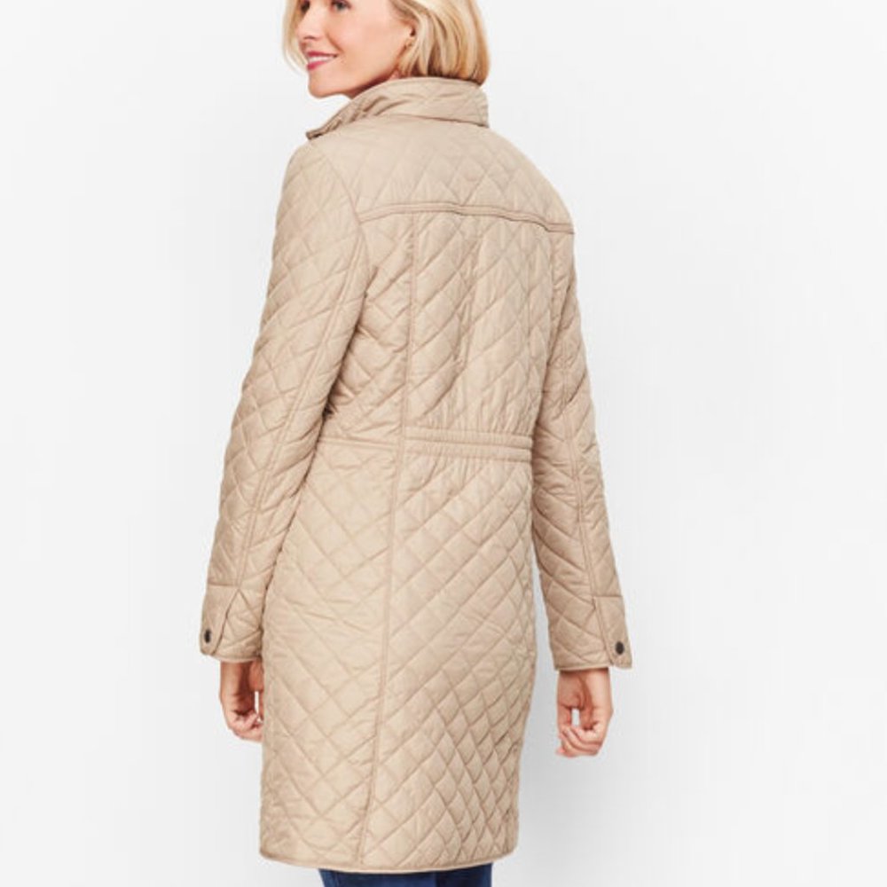 Talbots Quilted Tan Womens Jacket